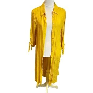 Mlle‎ Gabrielle Button Front Shirt Dress 1X